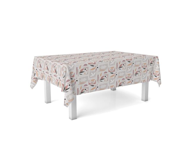 Toalha de mesa hule segre rosa 100x140cm donegal collections