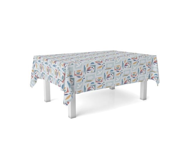 Toalha de mesa hule segre azul 100x140cm donegal collections