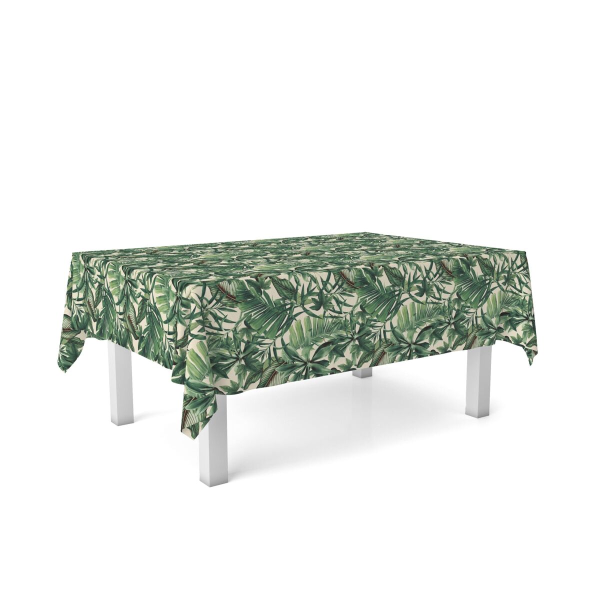 Toalha de mesa resinada gia verde 220x140cm donegal collections