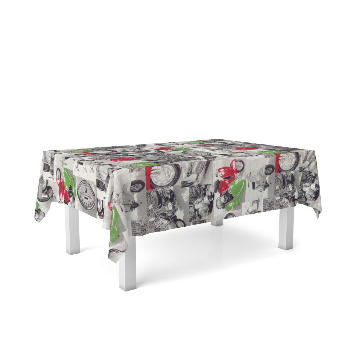 Toalha de mesa resinada vespas 240x140cm donegal collections