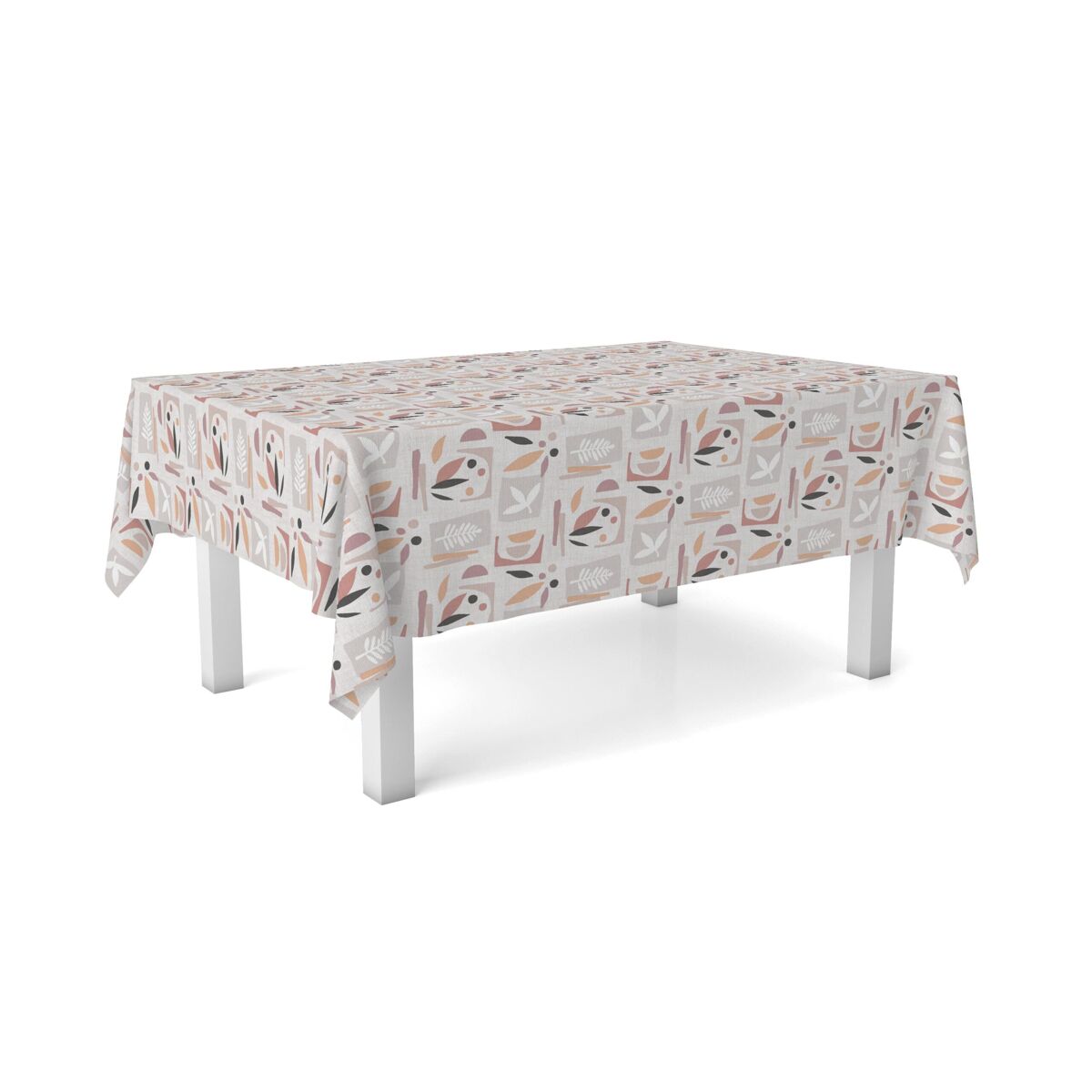 Toalha de mesa hule segre rosa 180x140cm donegal collections