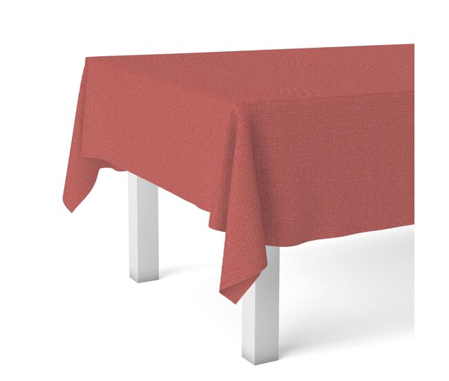 Toalha de mesa hule ter rojo 100x140cm donegal collections