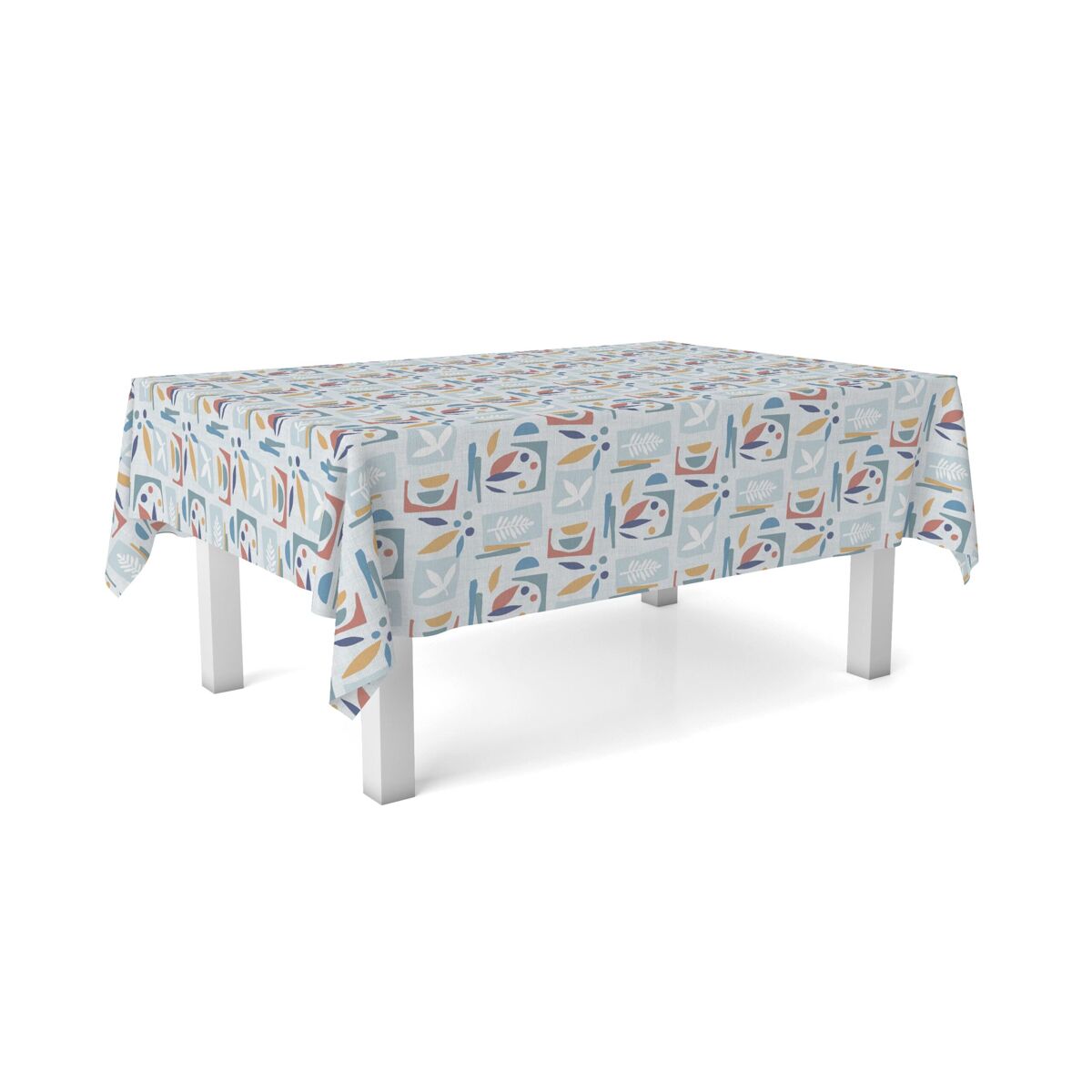 Toalha de mesa hule segre azul 220x140cm donegal collections