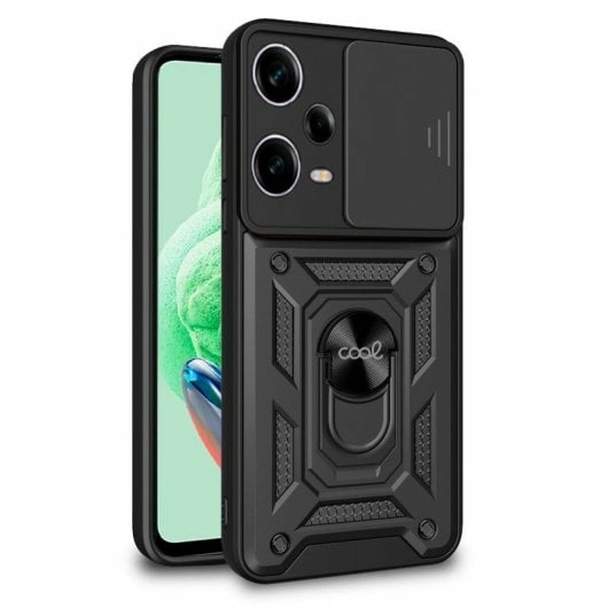 Capa para telemóvel cool redmi note 12 5g | poco x5 5g preto xiaomi