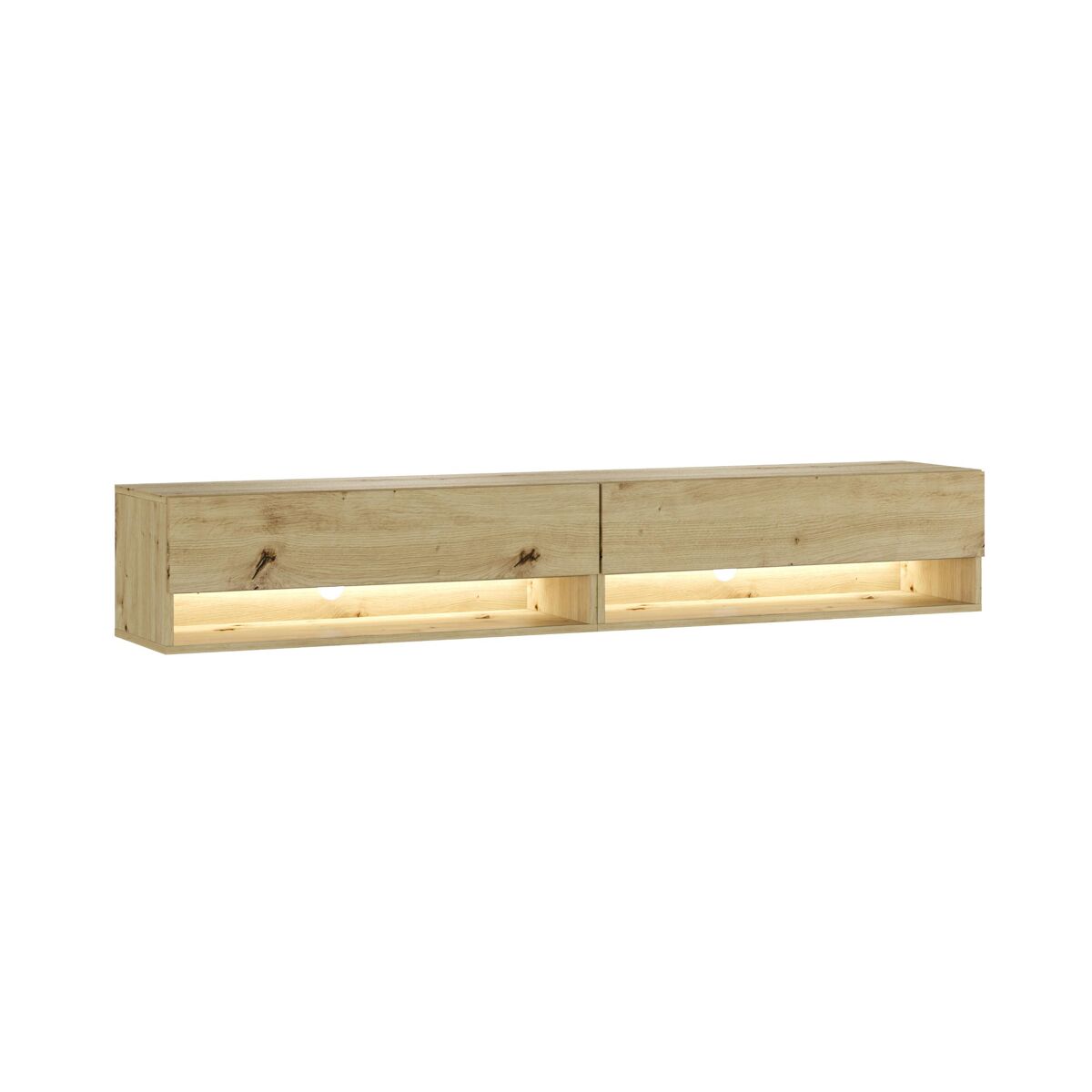 Móvel de tv, muito espaço de arrumação, 180x30x34cm, led, estante para tv, estilo moderno, carvalho