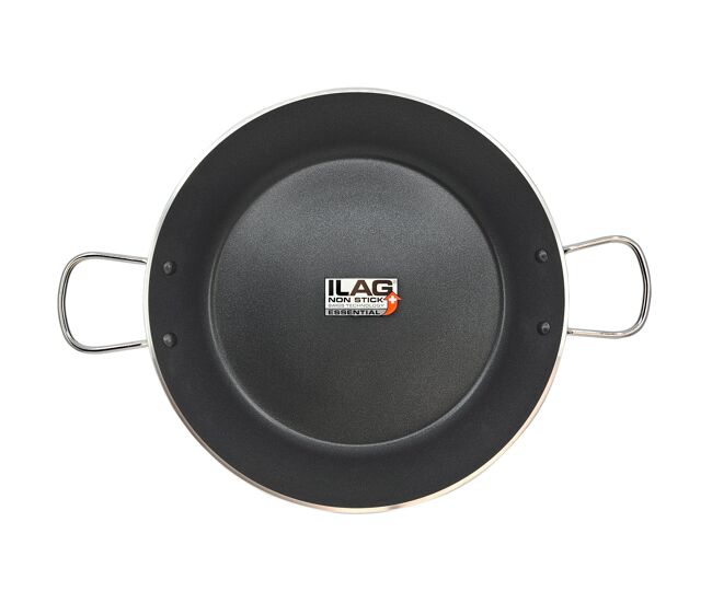 Briebe zafrán paella panela indução, 34cm, 6 porções, anti-aderente ecológico pfoa-free alumínio prensado, vitrocerâmica, , noir