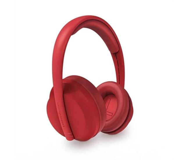 Fones de ouvido bluetooth de faixa de cabeça energy sistem hoshi eco rouge