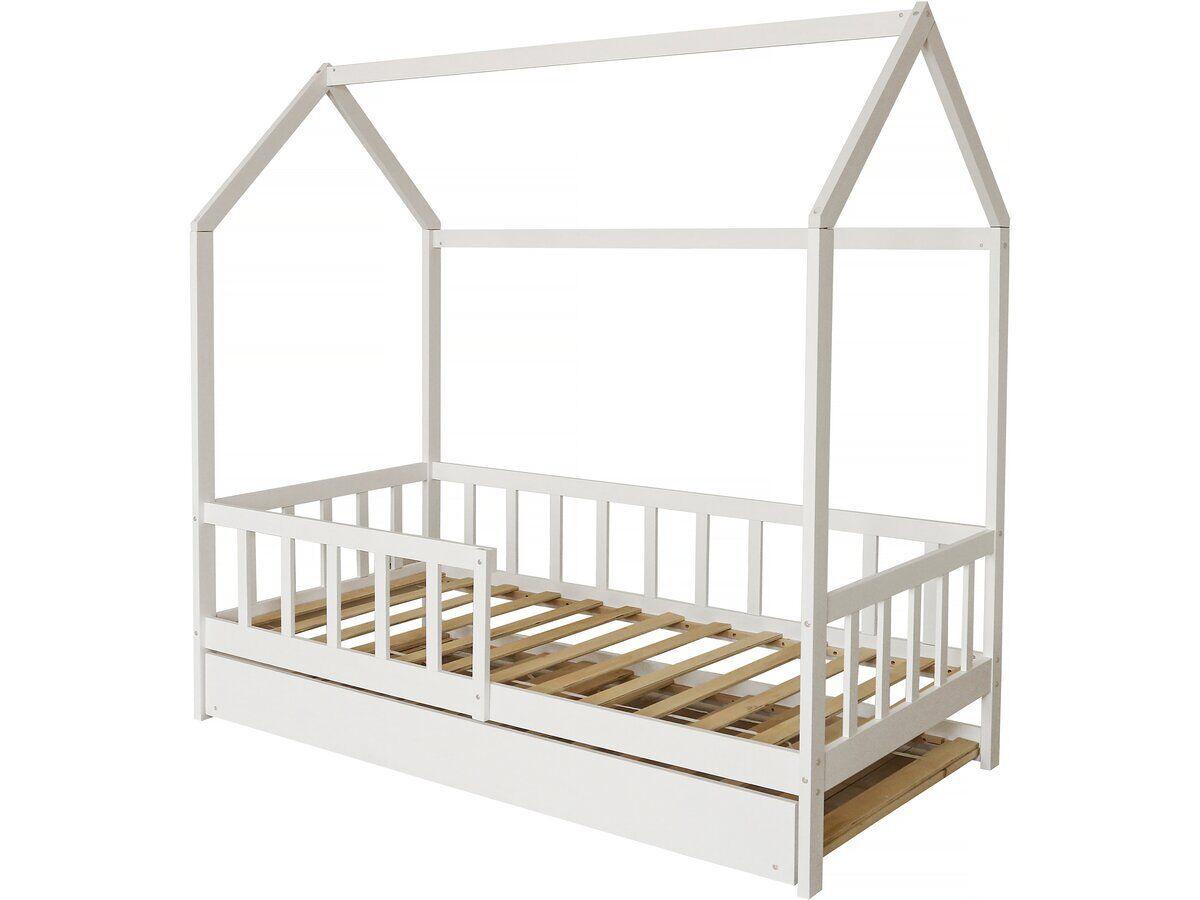 Cama cabine infantil com gaveta "paloma" - 90 x 190 cm - blanc