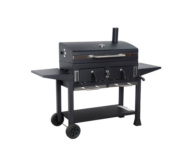 Barbecue a carvão xl, bernard xl, preto, 160x107.5x141 cm