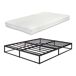 Cama metálica Trerunta com estrado e colchão 205x165 Cama metálica Trerunta com estrado e colchão 205x165 Preto
