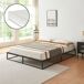 Cama metálica Trerunta com estrado e colchão 205x165 Cama metálica Trerunta com estrado e colchão 205x165 Preto