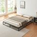 Cama metálica Trerunta com estrado e colchão 205x165 Cama metálica Trerunta com estrado e colchão 205x165 Preto