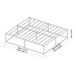 Cama metálica Trerunta com estrado e colchão 205x165 Cama metálica Trerunta com estrado e colchão 205x165 Preto