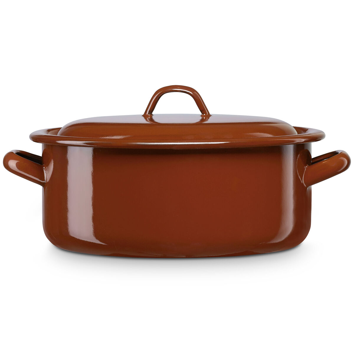 Briebe terra caçarola cozinha acier esmaltado 14cm, panela 1,0 l, indução, fogo, vintage, , marrom