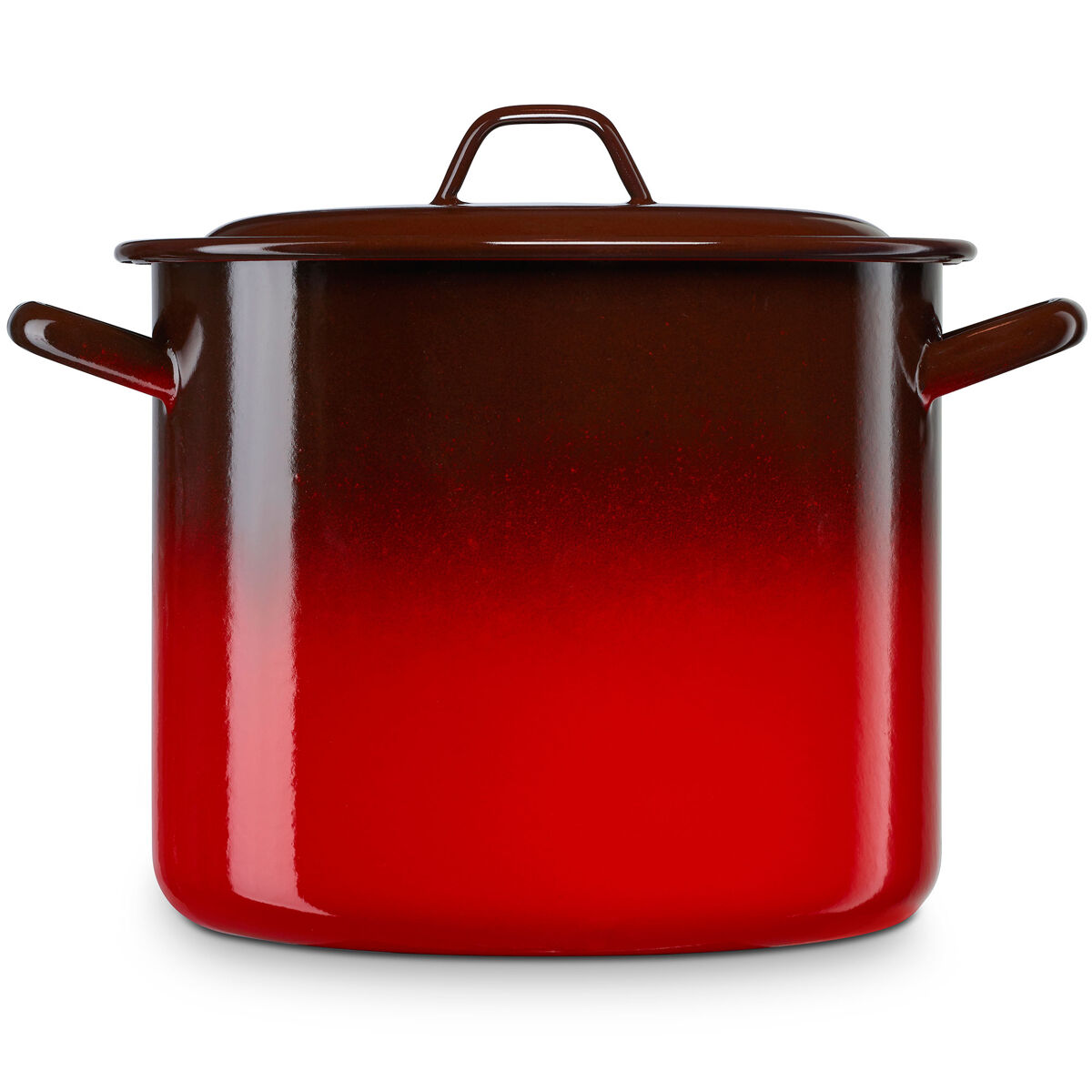 Briebe ignea caçarola cozinha acier esmaltado 36cm, panela grande 26l com tampa, indução, fogo, vintage, , rouge