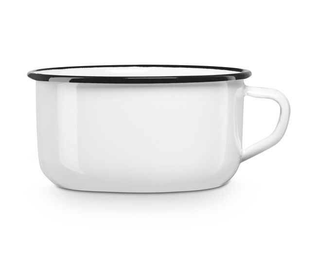 Briebe vintage chávena camping 10 cm pote de acier esmaltado 0,45 ml, campismo, piquenique, viagem, vintage, , blanc