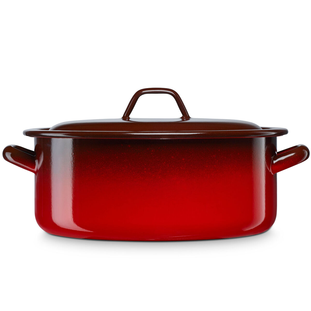 Briebe ignea caçarola cozinha acier esmaltado 36cm, panela grande 15l, indução, fogo, vintage, , rouge
