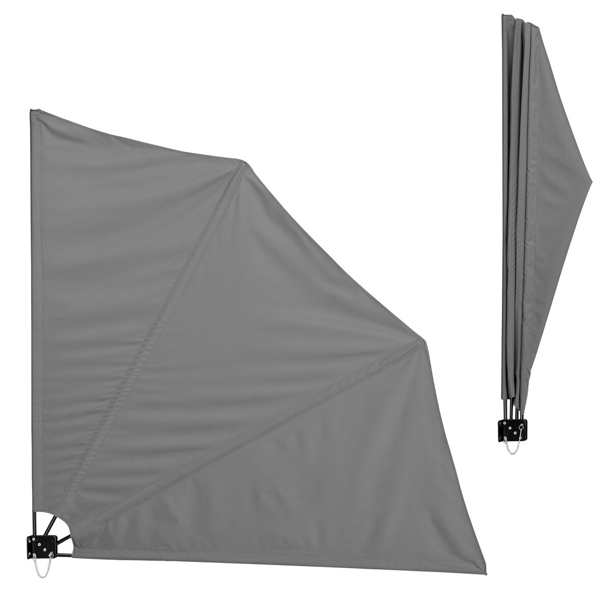 [casa.pro] Toldo lateral de varanda dobrável - para proteção 160x5