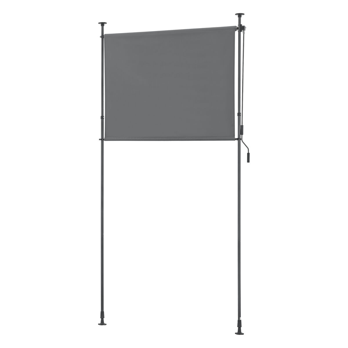 Estore exterior cimarra em poliéster 150 x 270 x 310 cm cinzento escuro [pro.tec]