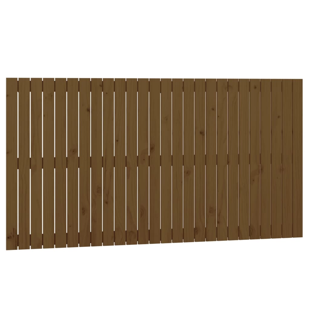 Vidaxl cabeceira de parede 166x3x90 cm pinho maciço castanho-mel