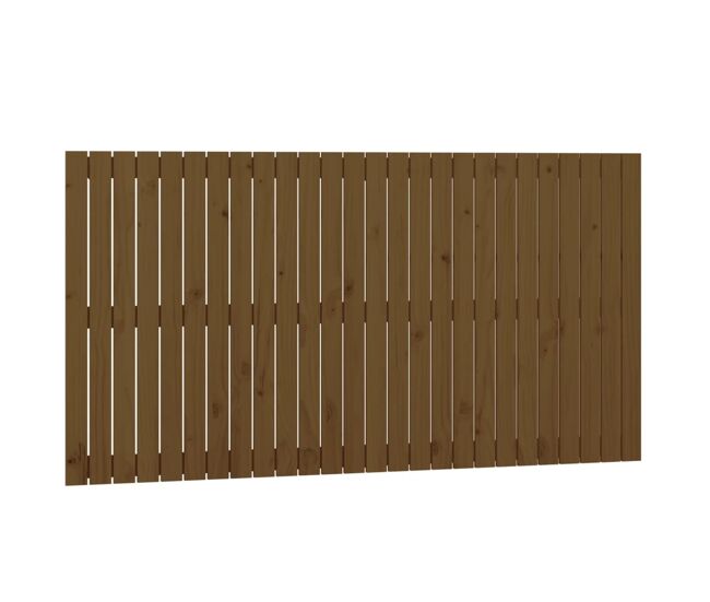 Vidaxl cabeceira de parede 166x3x90 cm pinho maciço castanho-mel