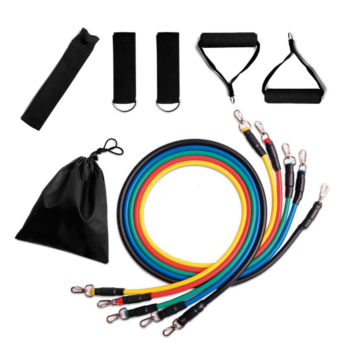 Conjunto de Faixas de Resistência - Treino Completo de Musculação