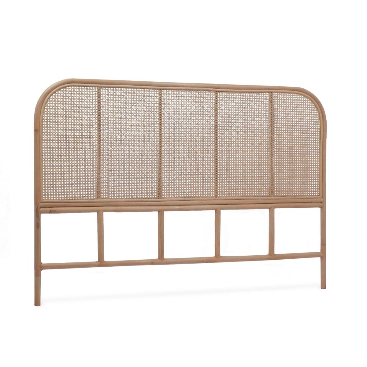Cabeceira de vime natural e cana, sumatra, 160x3x110 cm