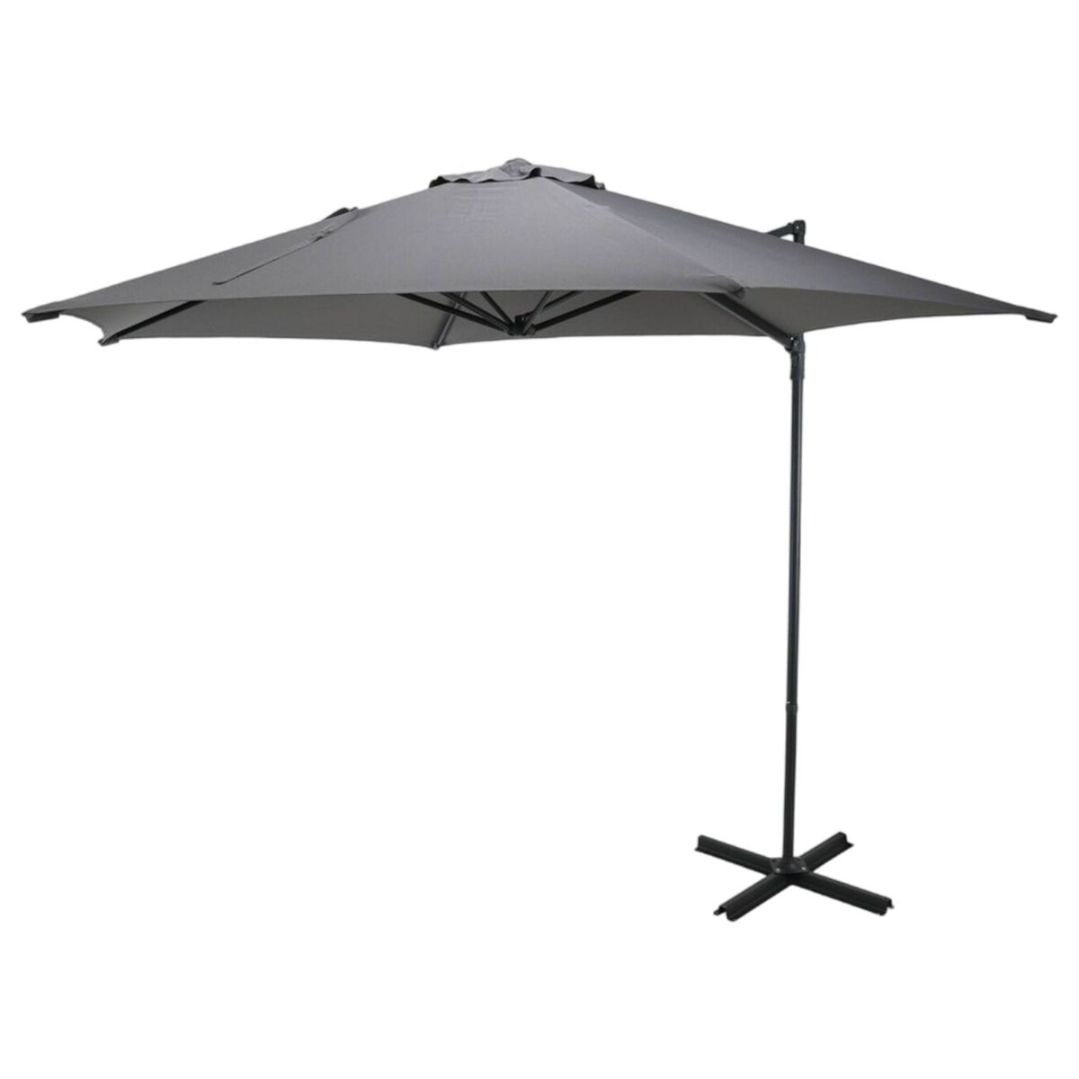 Well home - guarda-sol suspenso push up com base em cruz de aço