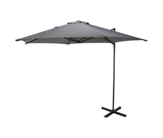 Well home - guarda-sol suspenso push up com base em cruz de aço