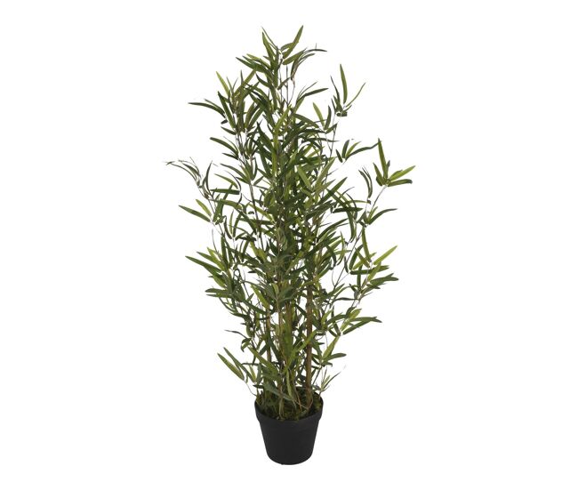 Well home - planta de bambu artificial em vaso 40x40x90cm
