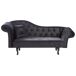 Beliani Chaise longue à esquerda Veludo LATTES Beliani Chaise longue à esquerda Veludo LATTES Preto