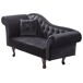 Beliani Chaise longue à esquerda Veludo LATTES Beliani Chaise longue à esquerda Veludo LATTES Preto