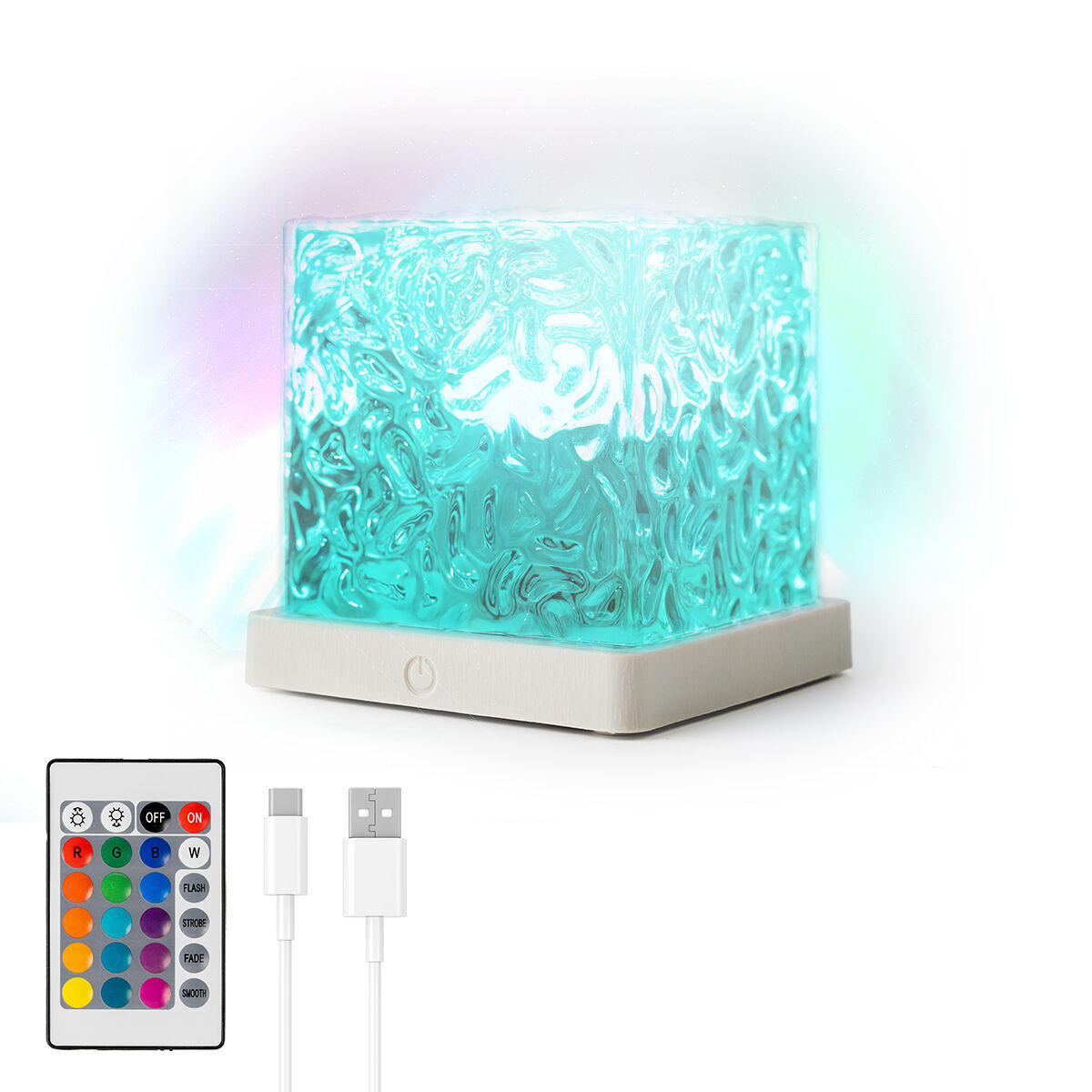 Projetor led de auroras boreais recarregável boralamp innovagoods