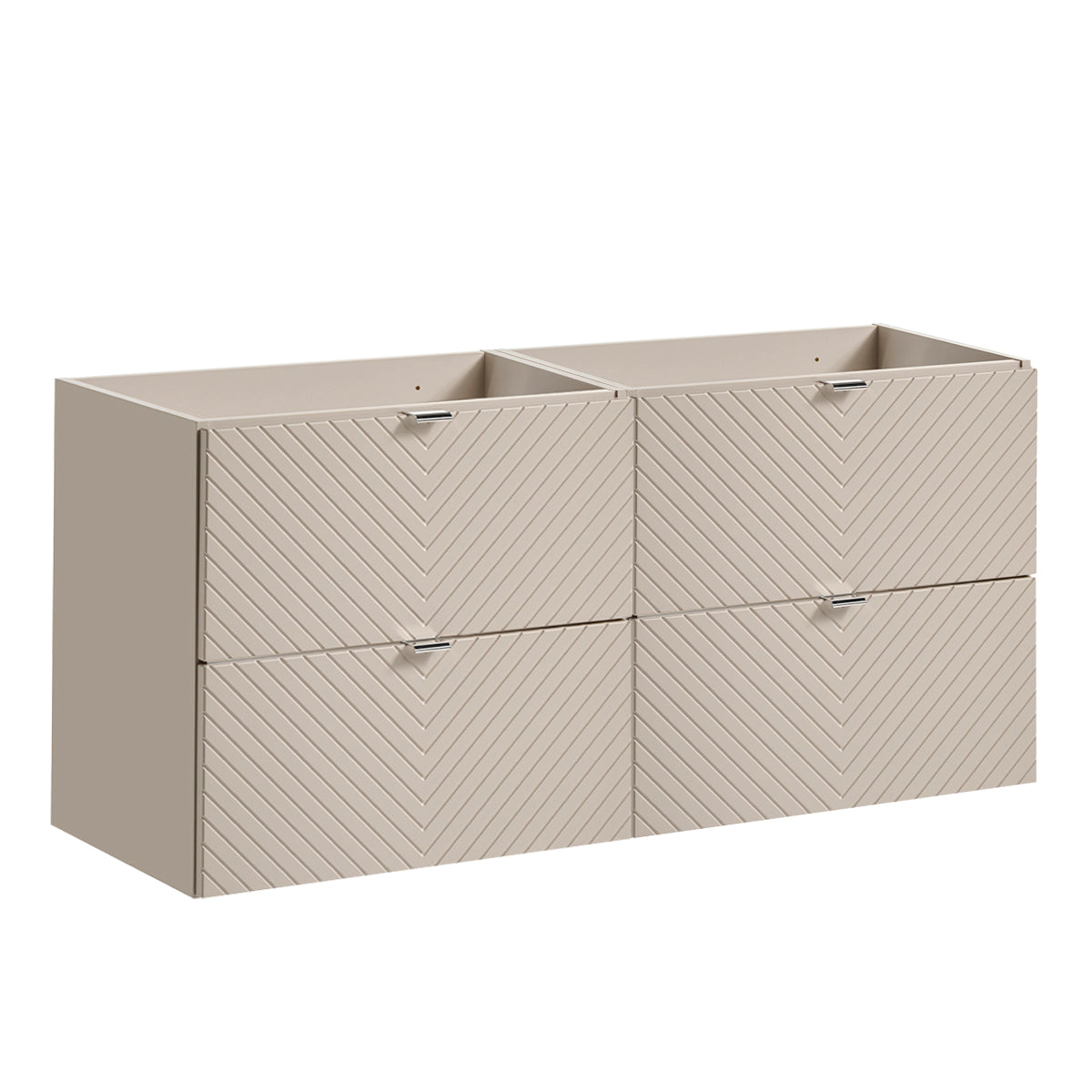 Móvel sob-lavatório 120cm 4 gavetas manoa caxemira