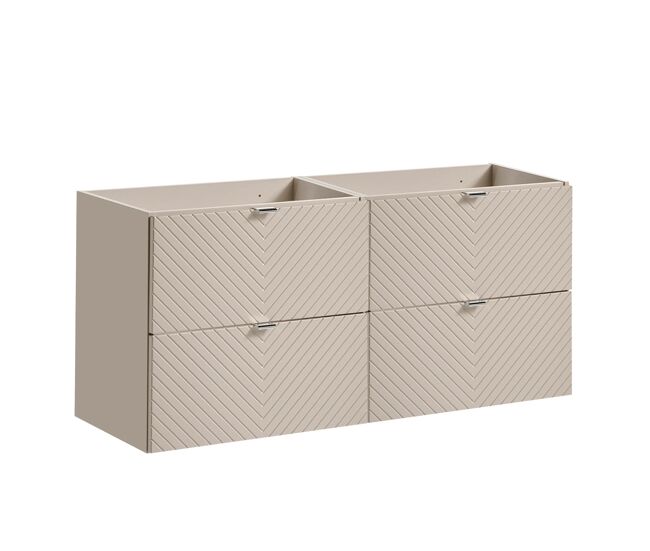 Móvel sob-lavatório 120cm 4 gavetas manoa caxemira