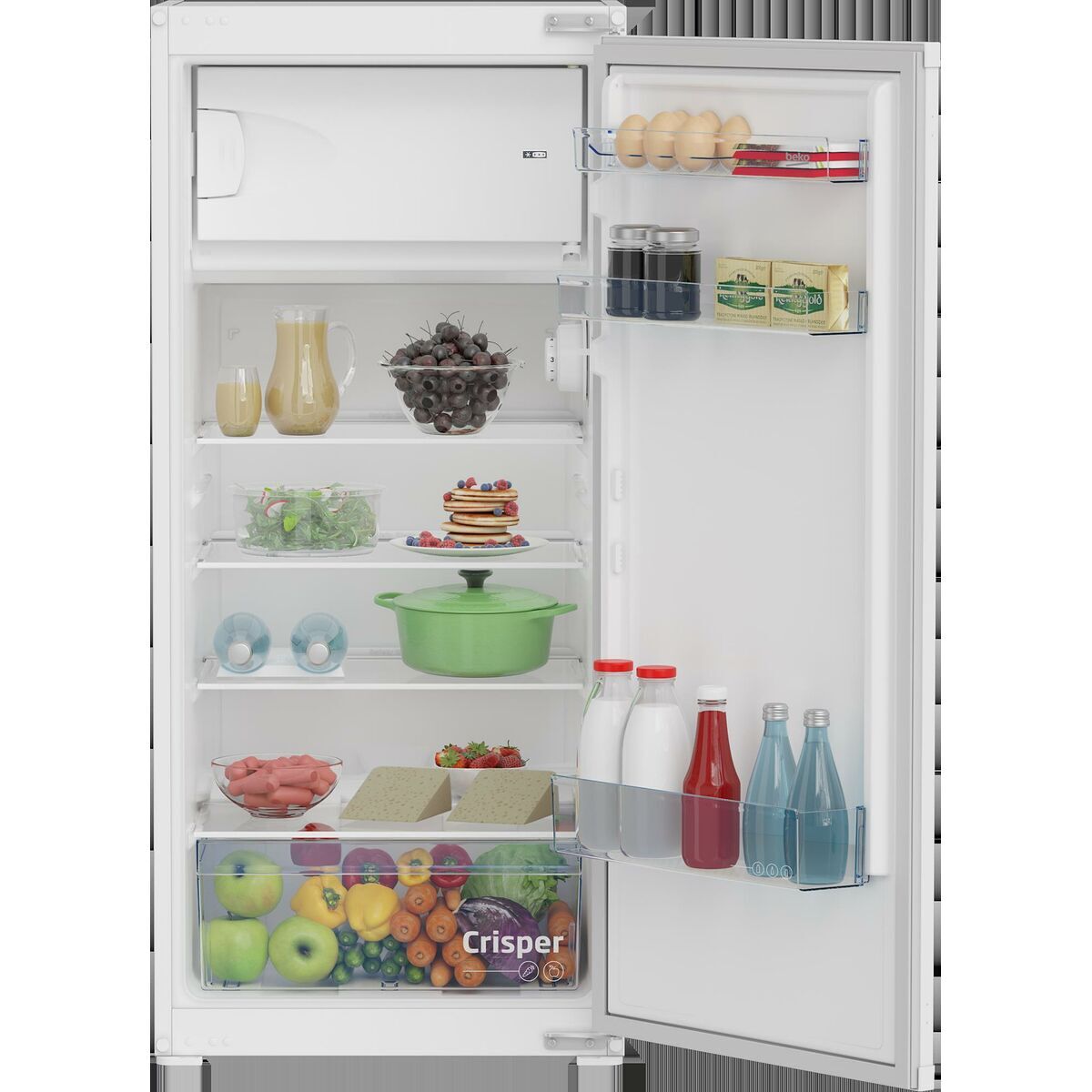 Frigorífico combinado beko bssa210k4sn branco