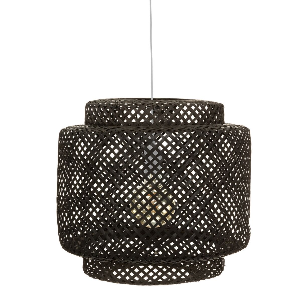 Candeeiro suspenso well home 'liby' em bambu