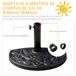 Base Chapéu de Sol Resina e Aço Outsunny Base Chapéu de Sol Resina e Aço Outsunny Multicor