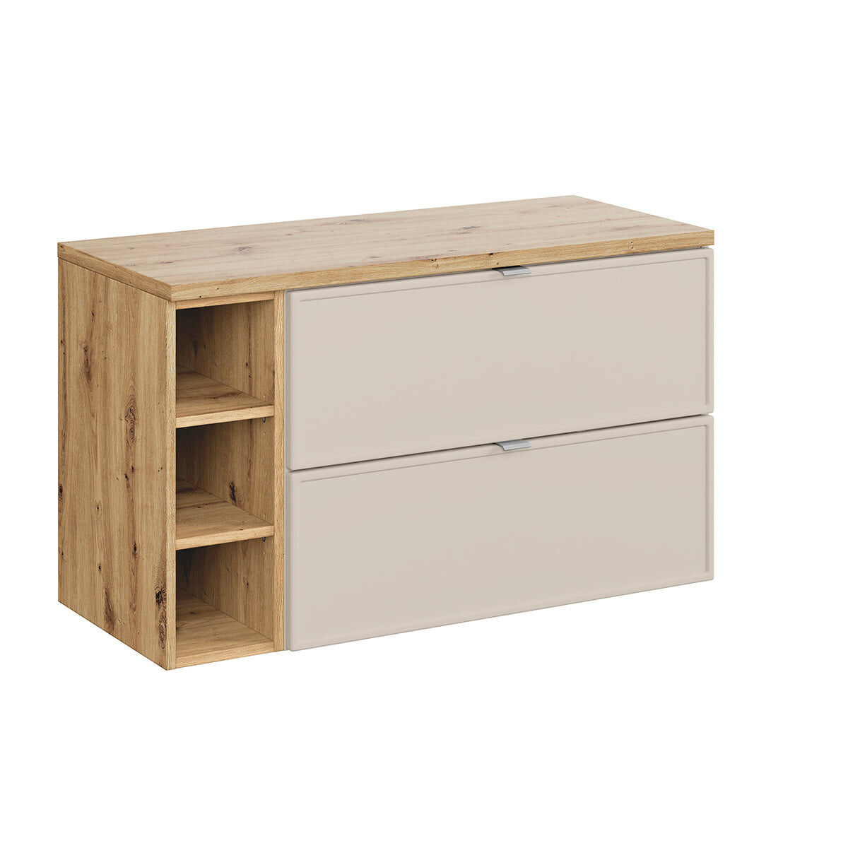 Móvel sob-lavatório alba cachemire 100cm 3 nichos