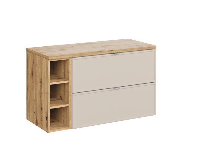 Móvel sob-lavatório alba cachemire 100cm 3 nichos