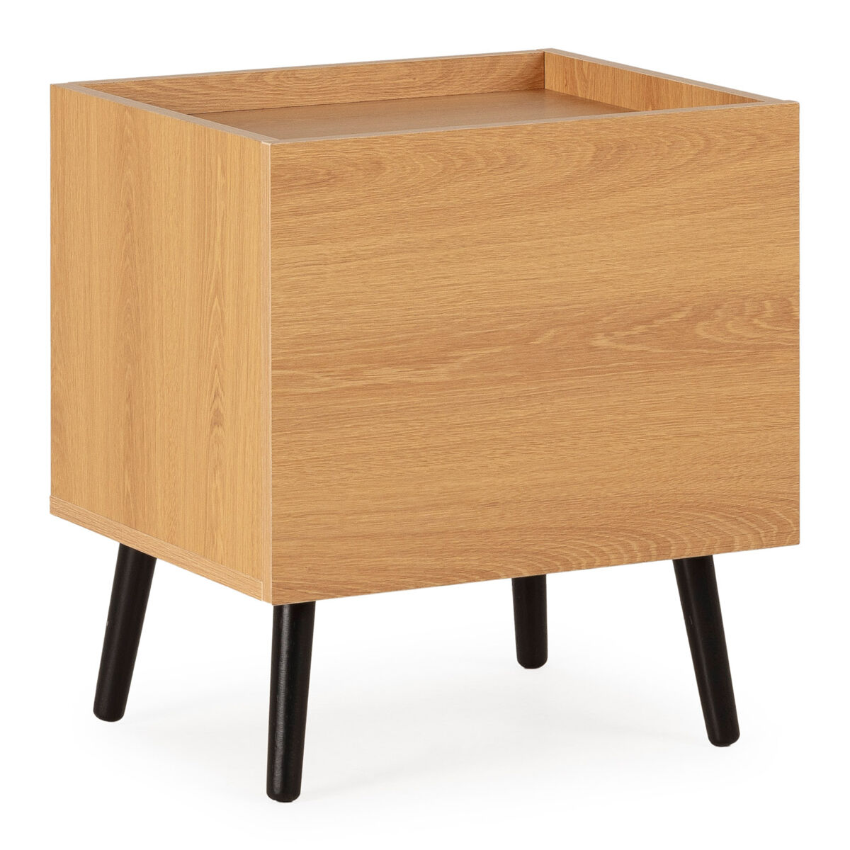 Mesa de cabeceira siren 1 gaveta cor carvalho