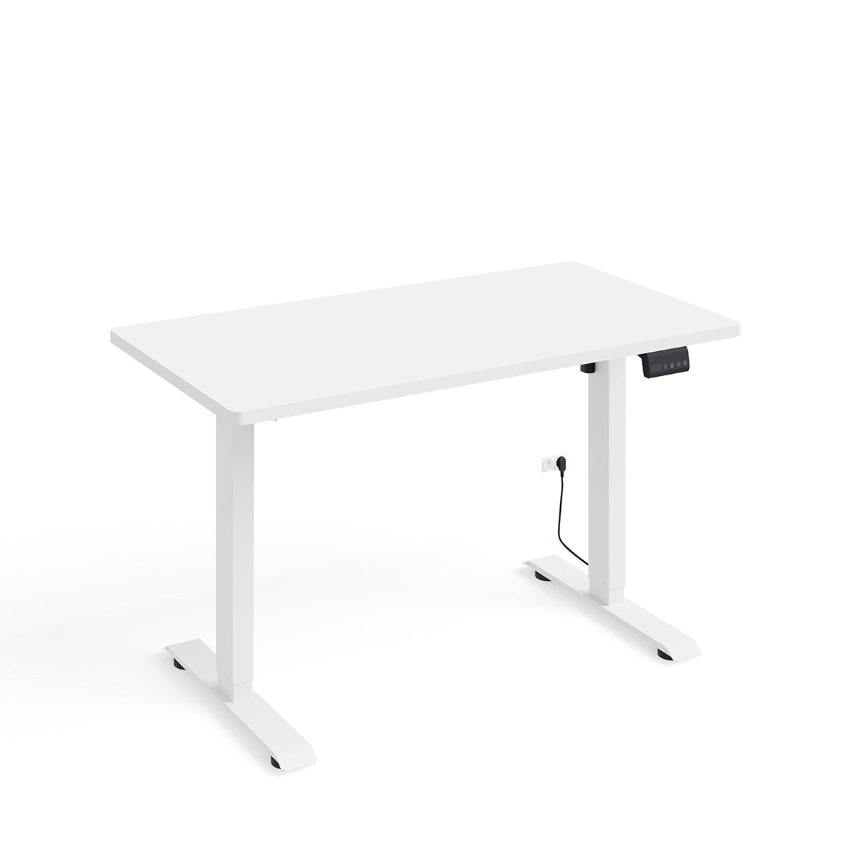 Secretária électrique 120 cm ergo blanc