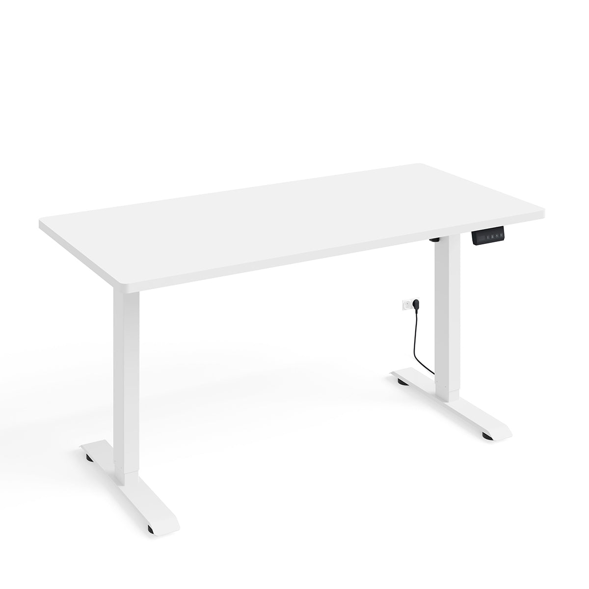 Secretária eléctrica 140 cm ergo branco