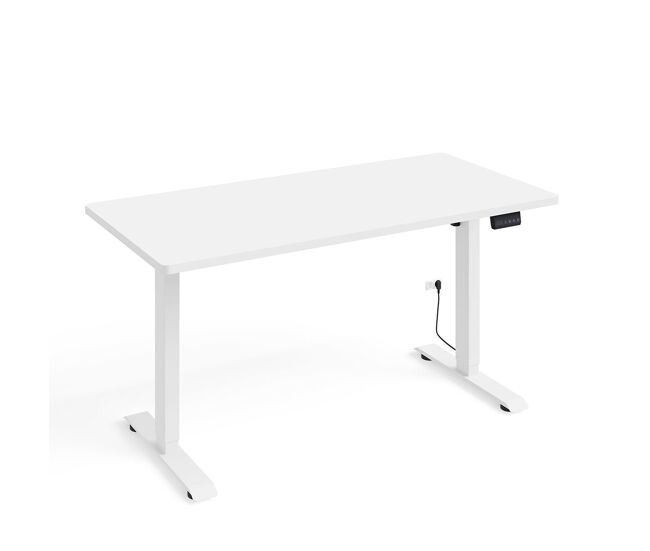 Secretária eléctrica 140 cm ergo branco