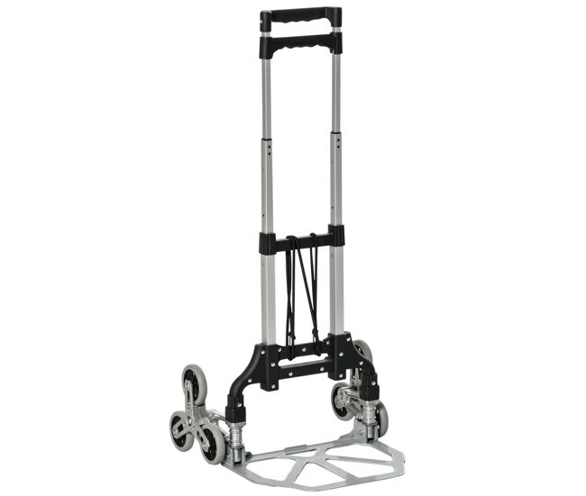 Durhand carrinho de mão portátil para escadas com 6 rodas capacidade 70 kg carrinho dobrável para entregas armazéns mercado viagens mudanças