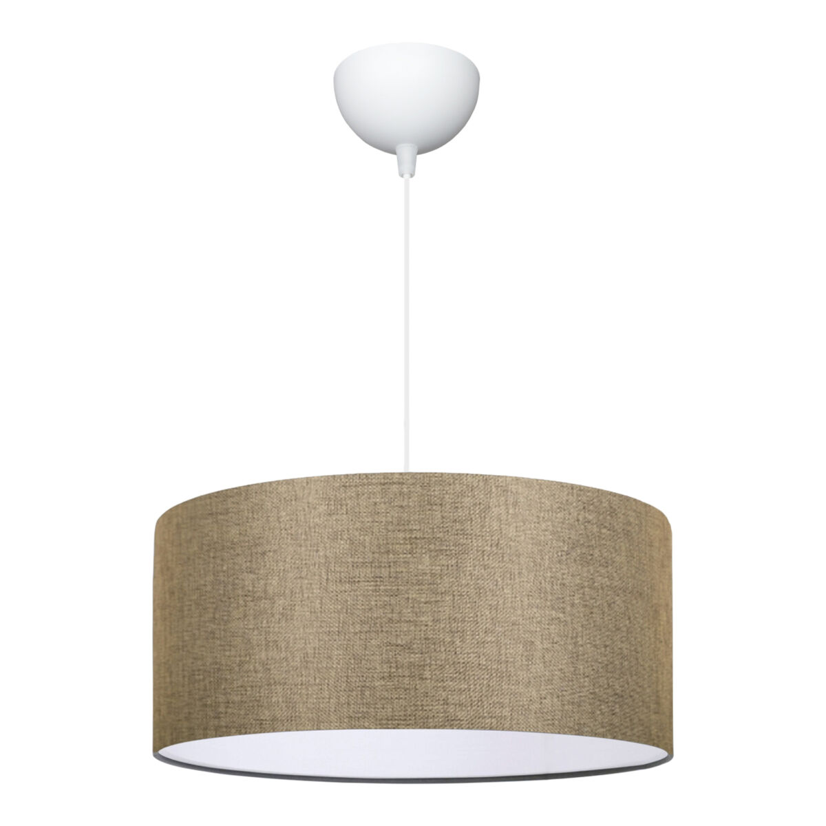 Candeeiro suspenso Sutton 1xE27 20 W têxtil [lux.pro]