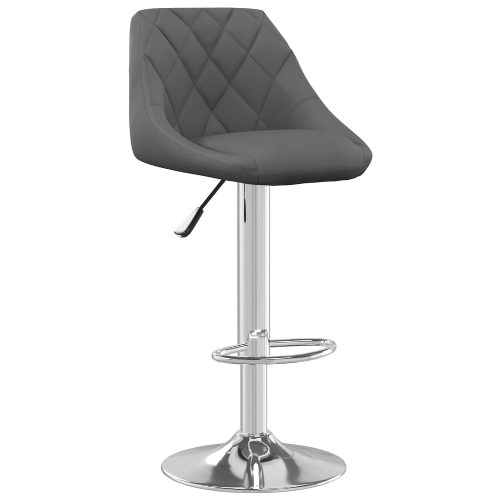 Vidaxl banco de bar veludo cinzento-escuro
