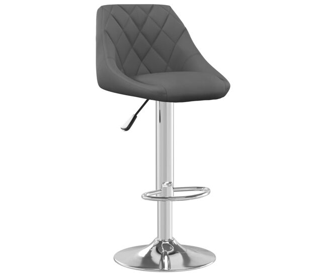 Vidaxl banco de bar veludo cinzento-escuro