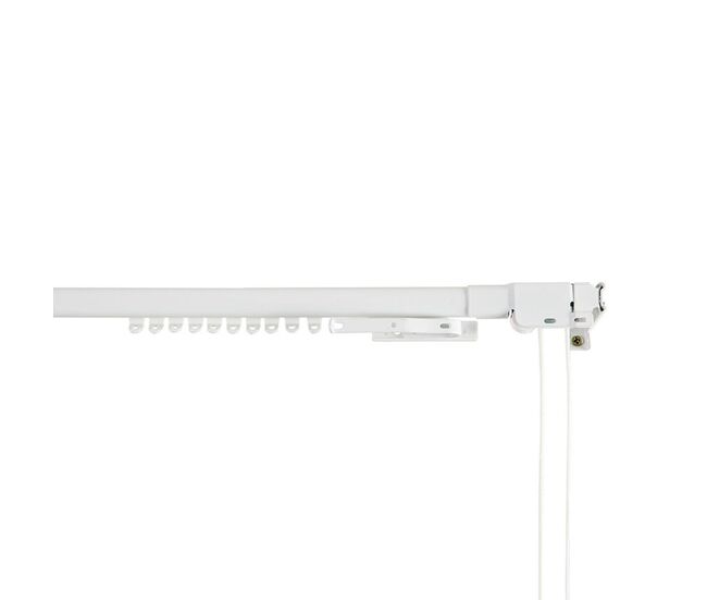 Calha de cortina stor planet cintacor extensível reforçado branco 160-300 cm