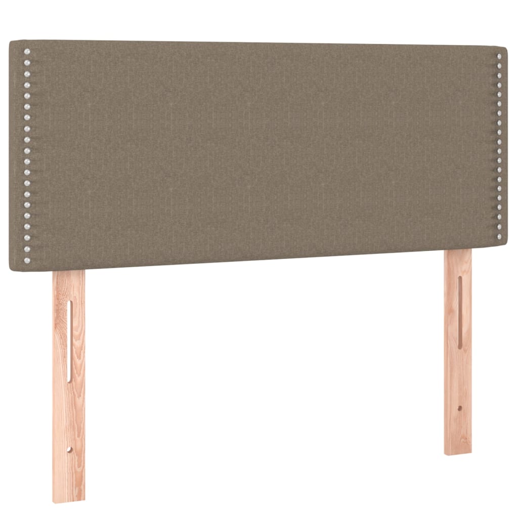Vidaxl cabeceira de cama tecido 90x5x78/88 cm cinzento-acastanhado